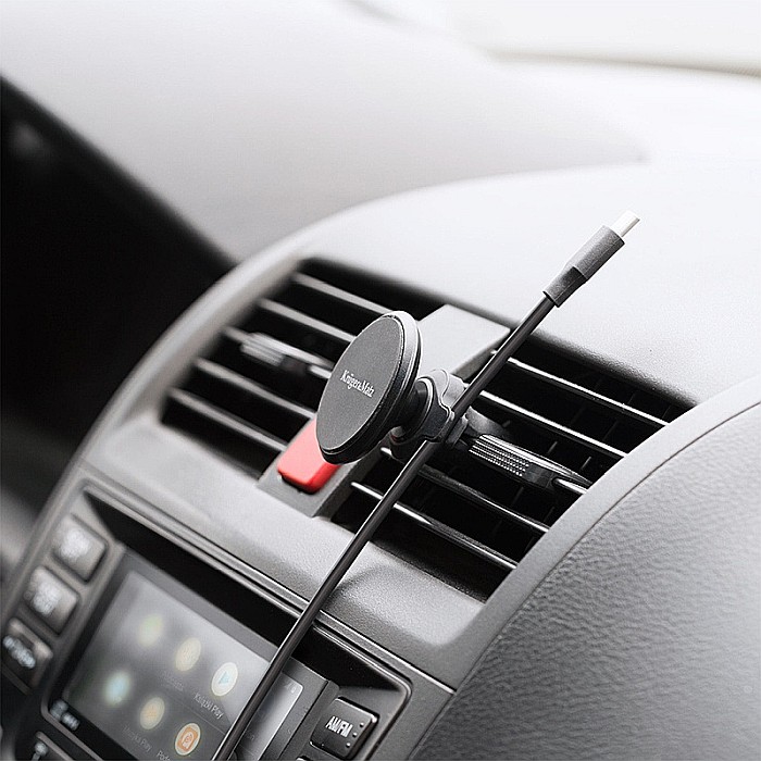 Suport auto pentru telefon prindere grila magnetic KrugerMatz KM1363 [5]