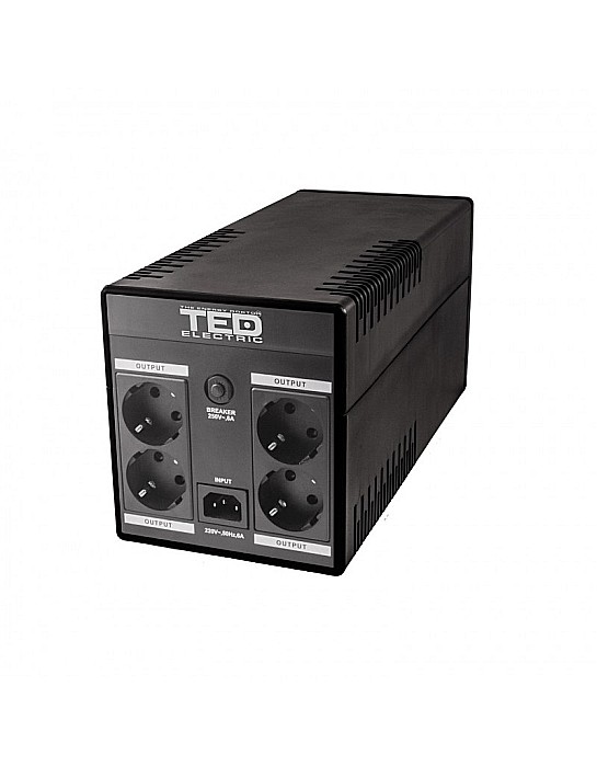 UPS TED Electric 1600VA / 900W Line Interactive cu 4 iesiri schuko si display LCD TED-1600 [2]