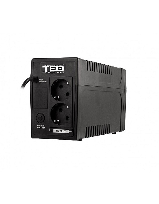 UPS TED Electric 700VA / 400W Line Interactive cu 2 iesiri schuko TED-700 [2]