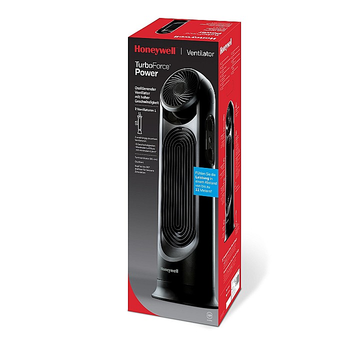 Ventilator dual cu functie de recirculare aer Honeywell HYF500E4, 2 ventilatoare incorporate a cate 3 viteze fiecare, 80.6 cm, Negru [4]