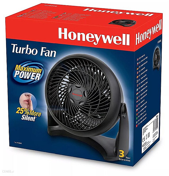 Ventilator Honeywell HT900E4 Turbo, 3 viteze, 40W, Negru [2]
