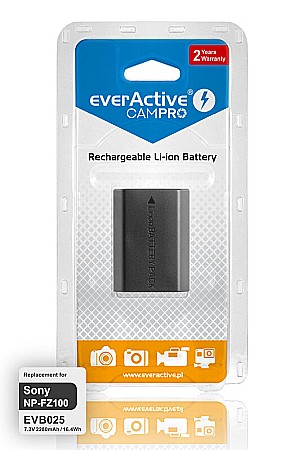 Acumulator Camera Compatibil Sony NP-FZ-100 7.2V 2280mAh Li-Ion EverActive CamPRO [1]