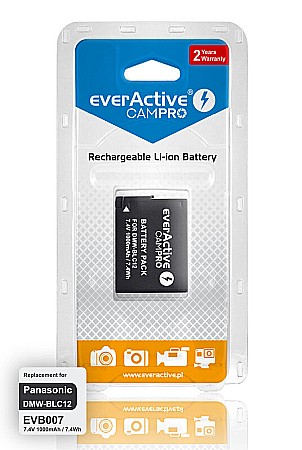 Acumulator Camera EverActive CamPRO DMW-BLC12 7,4V 1000mAh Li-Ion Compatibil Panasonic [1]