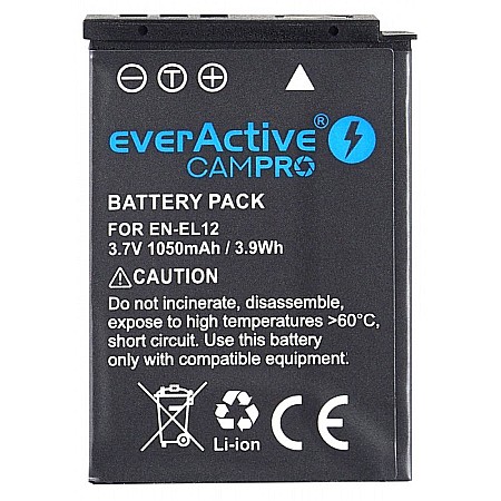 Acumulator Camera EverActive CamPRO EN-EL12 3,7V 1150mAh Li-Ion Compatibil Nikon [1]