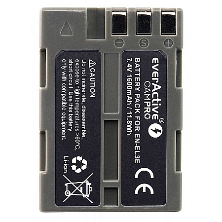 Acumulator Camera EverActive CamPRO EN-EL3 / EN-EL3e 7,4V 1600mAh Li-Ion Compatibil Nikon [1]