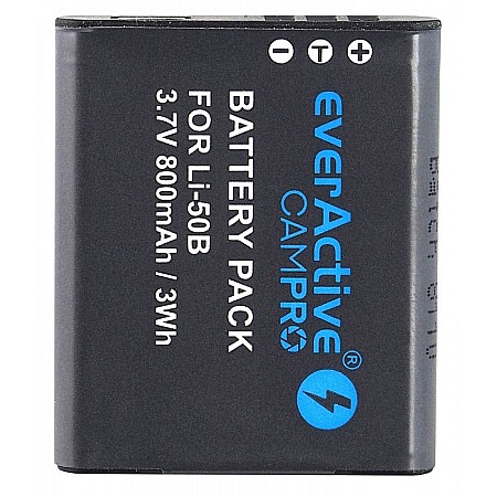 Acumulator Camera EverActive CamPRO LI-50B 3.7V 800mAh Li-Ion Compatibil Olympus [2]