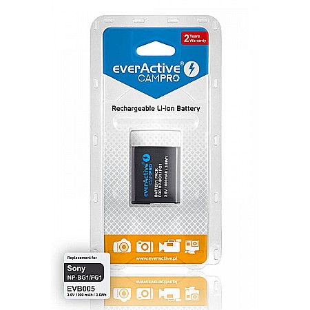 Acumulator Camera EverActive CamPRO NP-BG1 3,6V 1000mAh Li-Ion Compatibil Sony [1]