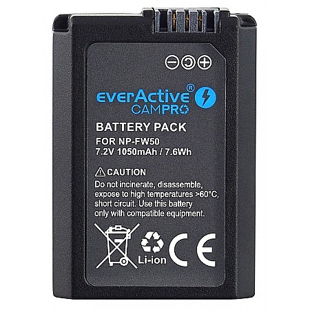 Acumulator Camera EverActive CamPRO NP-FW50, 7,2V, 1050mAh, Li-Ion, Compatibil Sony [1]