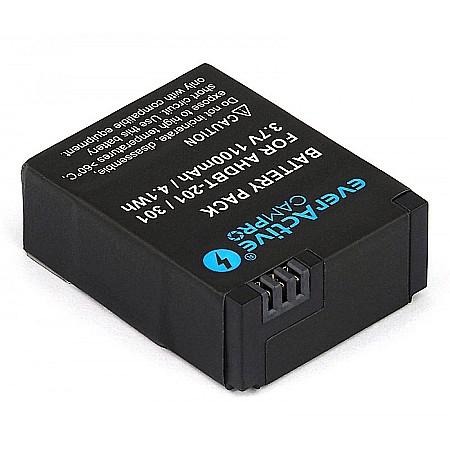 Acumulatori - Acumulator Compatibil GoPro Hero 3 / 3+ / AHDBT-301 3,7V, 1100mAh Li-Ion EverActive CamPRO