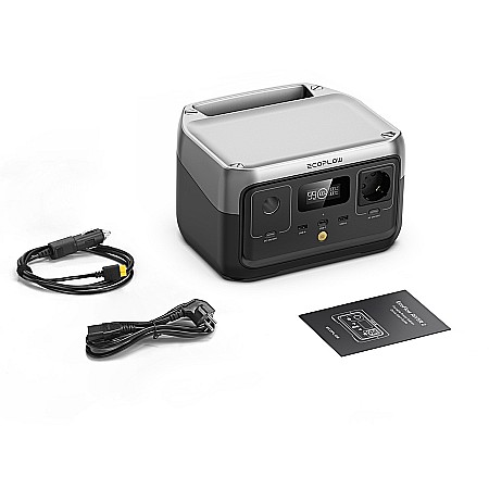 Acumulator extern portabil cu baterie LiFePO4 Power Station EcoFlow River 2 256Wh 230V powerbank camping [5]