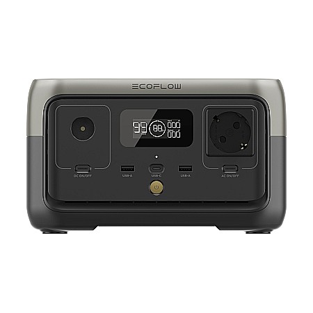 Generatoare - Acumulator extern portabil cu baterie LiFePO4 Power Station EcoFlow River 2 256Wh 230V powerbank camping