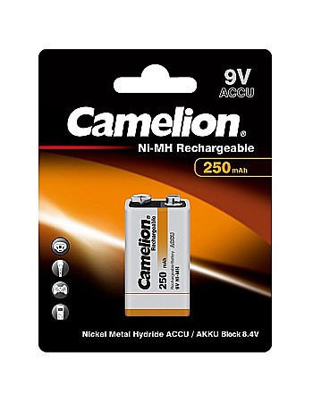 Acumulatori - Acumulator Ni-MH tip 9V Camelion 6F22 250mAh set 1 buc.