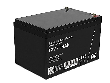 12 V - Acumulator stationar 12V 14Ah F2 AGM Green Cell AGM08