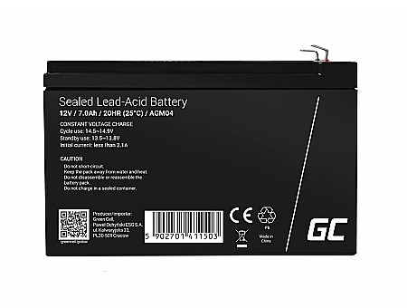Acumulator stationar 12V 7Ah F2 AGM Green Cell AGM04 [4]