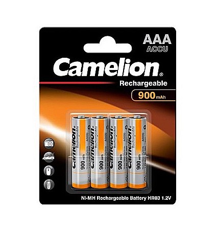 Acumulatori - Acumulatori Camelion AAA R3 900mAh 1,2V Ni-MH set 4 buc.