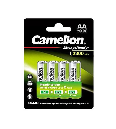 Acumulatori - Acumulatori Camelion Always Ready AA R6 2300mAh 1,2V Ni-MH set 4 buc.
