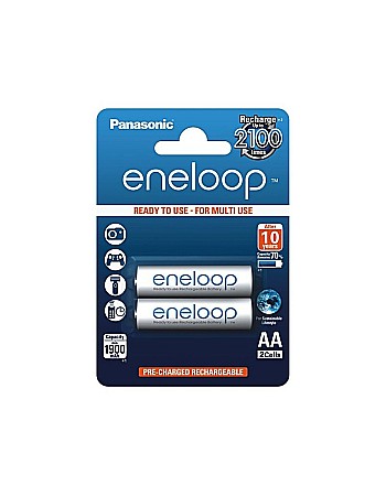 Acumulatori - Acumulatori Panasonic Eneloop AA R6 1900mAh 1,2V Ni-MH BK-3MCCE/2BE set 2 buc.