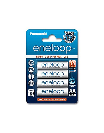 Acumulatori - Acumulatori Panasonic Eneloop AA R6 1900mAh 1,2V Ni-MH BK-3MCCE/4BE set 4 buc.