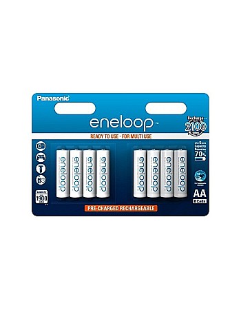 Acumulatori - Acumulatori Panasonic Eneloop AA R6 1900mAh 1,2V Ni-MH BK-3MCCE/8BE set 8 buc.