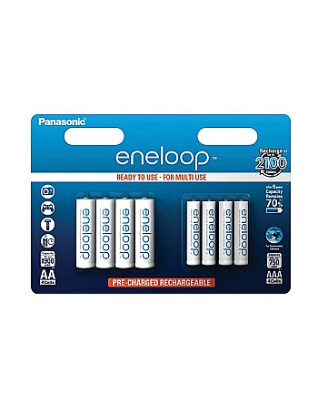 Acumulatori - Acumulatori Panasonic Eneloop AA R6 1900mAh + AAA R3 750mAh 1,2V Ni-MH BK-KJMCCE/44E
