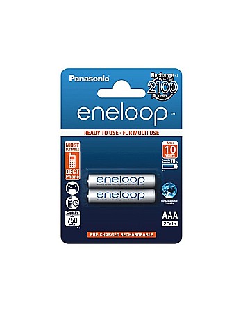 Acumulatori - Acumulatori Panasonic Eneloop AAA R3 750mAh 1,2V Ni-MH BK-4MCCE/2BE set 2 buc.