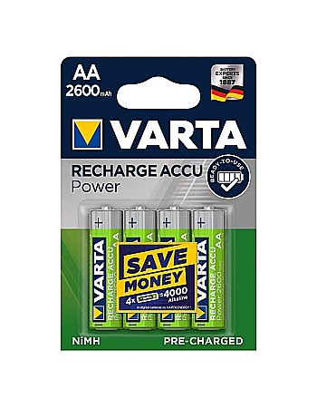 Acumulatori - Acumulatori Varta AA R6 2600mAh 1,2V Ni-MH set 4 buc.