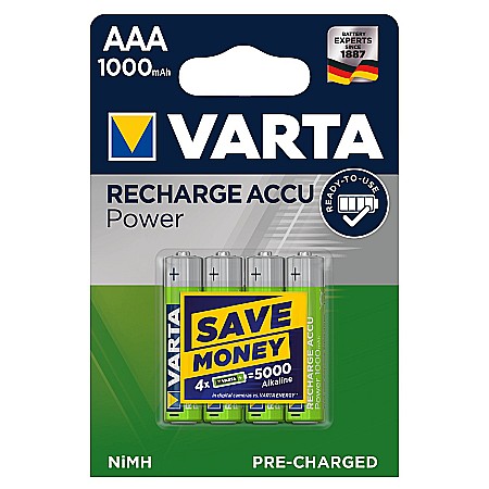 Acumulatori - Acumulatori Varta AAA R3 1000mAh 1,2V Ni-MH set 4 buc