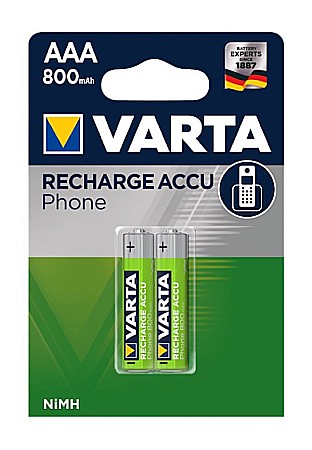 Acumulatori - Acumulatori Varta Phone AAA R3 800mAh 1,2V Ni-MH set 2 buc.