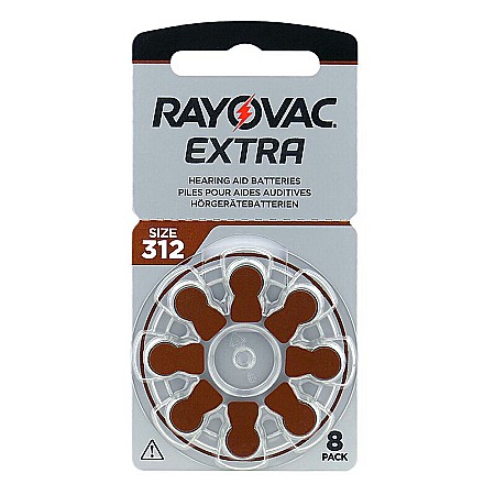 Baterie 312 PR41 aparat auditiv Rayovac Extra set 8 buc.