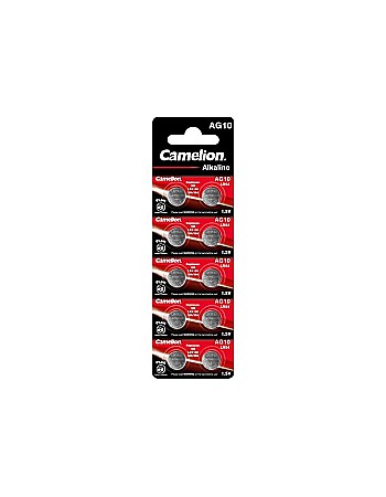 Baterii Alcaline Tip AG - Baterie Camelion AG10 Alcalina 1,5V LR1130 LR54 set 10 buc