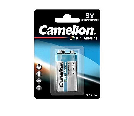 Baterii - Baterie Camelion Digi Alkaline 9V 6F22 6LR61 alcalina set 1 buc.