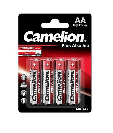 AA LR6 - Baterie Camelion Plus Alkaline AA R6 1,5V alcalina set 4 buc.
