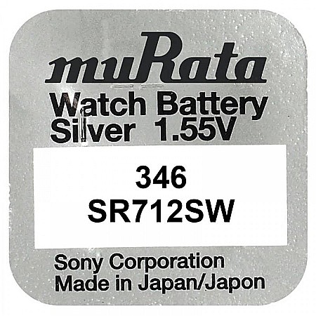 Surse de energie - Baterie ceas 346 SR712SW Murata 1.55V set 1 baterie