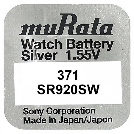 Surse de energie - Baterie ceas 371 AG6 SR920SW Murata 1.55V set 1 baterie