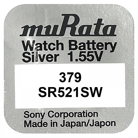 Surse de energie - Baterie ceas 379 AG0 SR521SW Murata 1.55V set 1 baterie