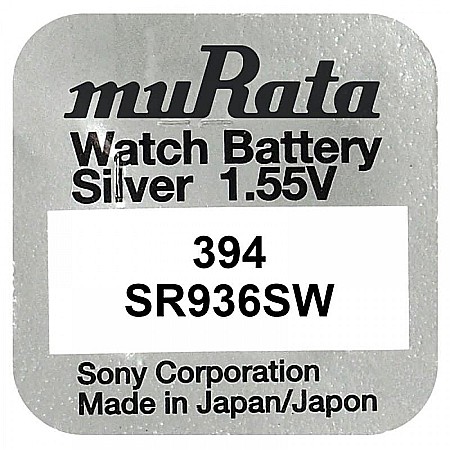 Surse de energie - Baterie ceas 394 SR936SW AG9 Murata 1.55V set 1 baterie