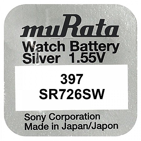 Surse de energie - Baterie ceas 397 SR726SW AG2 Murata 1.55V set 1 baterie