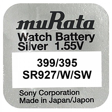 Surse de energie - Baterie ceas 399 / 395 AG7 SR927SW Murata 1.55V set 1 baterie