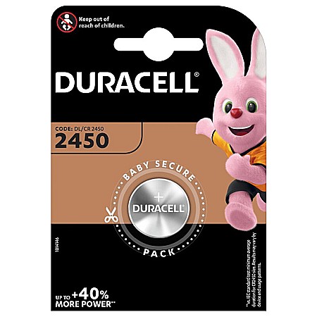 Baterii Litiu Tip Buton - Baterie Duracell CR2450 3V litiu set 1 buc.