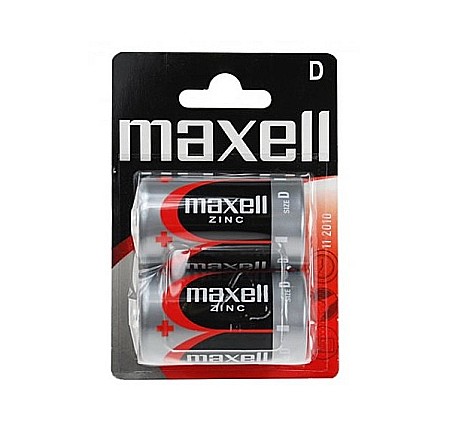 Baterii Zinc-Carbon Uzuale - Baterie Maxell D R20 1,5V zinc carbon set 2 buc.