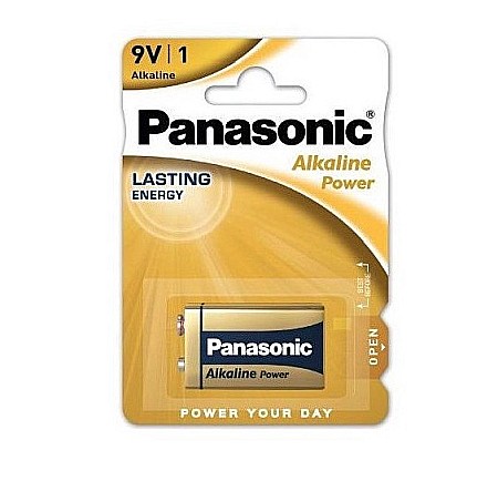 Surse de energie - Baterie Panasonic Alkaline Power 9V 6LF22 6LR61 alcalina 6LR61APB/1BP set 1 buc.