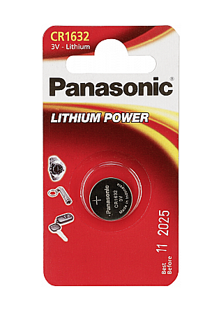 Baterii Litiu Tip Buton - Baterie Panasonic CR1632 3V litiu CR-1632L/1BP set 1 buc