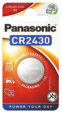 Surse de energie - Baterie Panasonic CR2430 3V litiu CR-2430L/1BP set 1 buc.