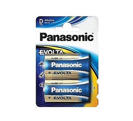Surse de energie - Baterie Panasonic Evolta D R20 1,5V alcalina LR20EGE/2BP set 2 buc.