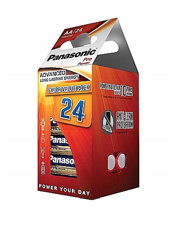 AA LR6 - Baterie Panasonic Pro Power AA R6 1,5V alcalina cutie 24 buc. LR6PPG/24CD