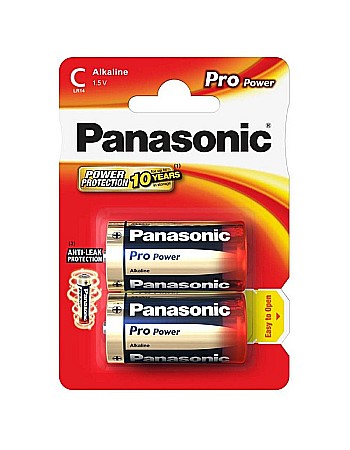 Surse de energie - Baterie Panasonic Pro Power C R14 1,5V alcalina LR14PPG/2BP set 2 buc.