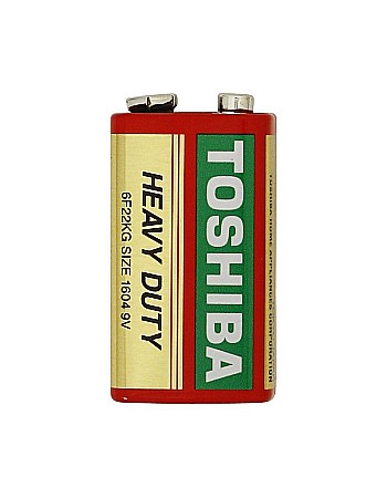 Baterii Zinc-Carbon Uzuale - Baterie Toshiba Heavy Duty 9V 6F22 6LR61 zinc carbon bulk 1 buc.