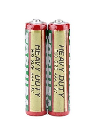Baterii Zinc-Carbon Uzuale - Baterie Toshiba Heavy Duty AAA R3 1,5V zinc carbon bulk 2 buc