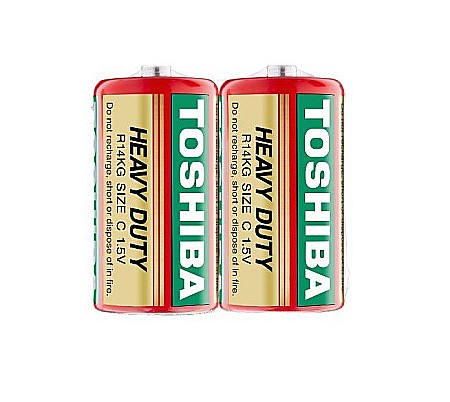 Baterii Zinc-Carbon Uzuale - Baterie Toshiba Heavy Duty C R14 1,5V zinc carbon set 2 buc.