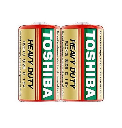 Baterii Zinc-Carbon Uzuale - Baterie Toshiba Heavy Duty D R20 1,5V zinc carbon set 2 buc.